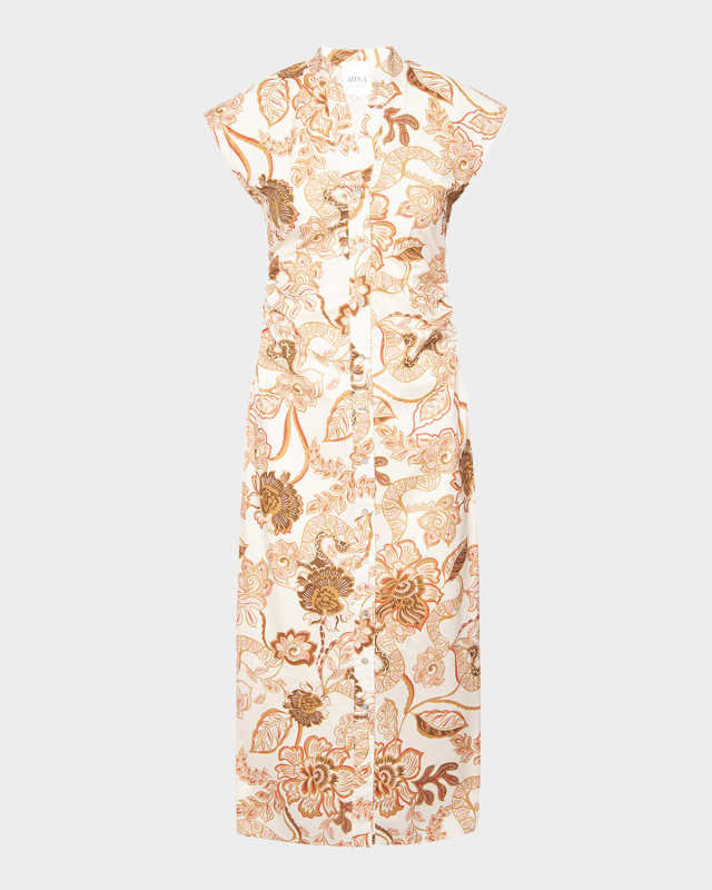 Summer Batik Poplin Niara Midi Dress